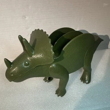 Kids Funware Triceratops Taco Holder Stand Sandwich Dino Dinosaur Green 2016