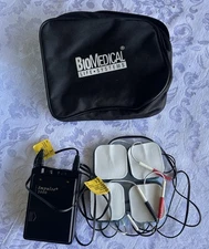 BIOMED Impulse 2000 Tens Unit WITH CASE  WIRES ELECTRICAL NERVE STIMULATON