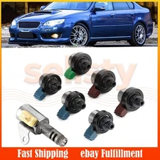 Genuine 7 Pcs 4EAT Transmission Solenoid Valve Kit For Subaru Forester 2.4L 2.5L