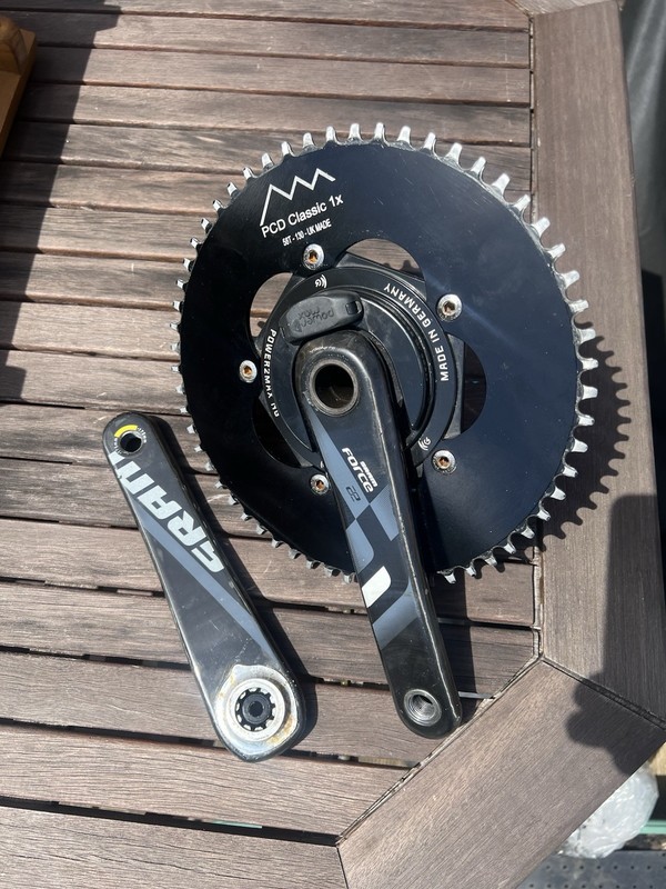 Power2Max NG Crankset Power Meter SRAM Force With PCD 58t 1x Chainring