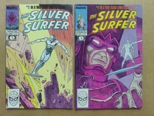 Silver Surfer 1 FN 2 VG Marvel 1988 Stan Lee Moebius Parable Galactus 