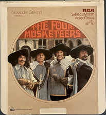 RCA The Four Musketeers CED Movie Video Disc w/ CED Case SelectaVision