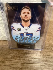 2023 Panini Select - Neon Icons Josh Allen #NI-JAL Silver Prizm