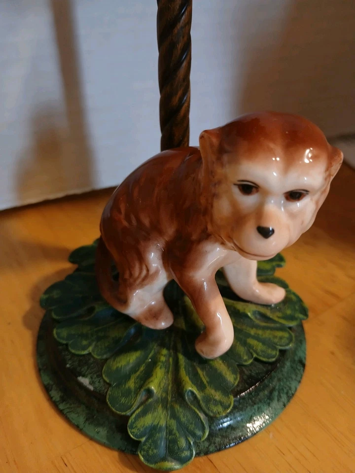 Candelabros Mid- Century Hollywood Regency Palmera Monos (2). Foto 3 de 4