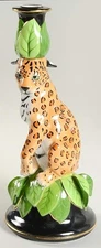 Lynn Chase Jaguar Jungle Figural Candlestick 5485733
