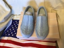 Easy Spirit Traveltime 90 Clogs Blue Leather Walking slip on Comfort Mule Sz 9M