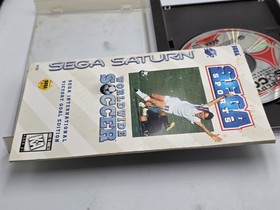 Worldwide Soccer (Sega Saturn, 1995) Complete w/ Reg Card
