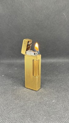 Vintage Dunhill Autorollalite Petrol Lighter Gold Plated Automatic Roller Swiss