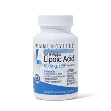 IMMUNOVITES Stabilized R-Alpha Lipoic Acid  True  600mg per Serving  High