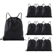 Drawstring Backpacks,10 Pack Lightweight Drawstring Bags, Gym Sack for Spor...