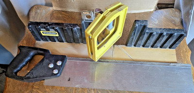 Stanley No. 19-615 Mitre Box W/14  Back Saw Made in the USA