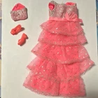 New Listing“Romantic Ruffles” #1871 vintage Barbie dress, shoes, purse