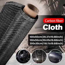 40''X20'' Real Carbon Fiber Fabric Cloth Roll Twill Weave for Auto Car Repair