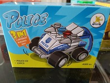 Starmerry 3in1 verschiedene Möglichkeiten Polizeiauto zu bauen 25 Teile