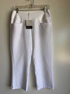 NWT PUMA Powershape Crop Capri Golf Pants Women's Medium  White