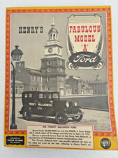 Henrys Fabulous Model A Ford Motor Book Magazine By Leslie Henry 1959 F. Clymer