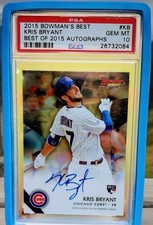 2015 Topps Kris Bryant 2014 Bowman Acrylic Wall Art 13