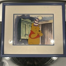 1/1 Disney Vintage Hand Painted Cel Winnie The Pooh Party