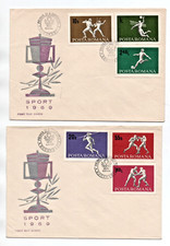 FDC Romania, Romania, 1969 Sport, Mi 2747-2754 Complete Set