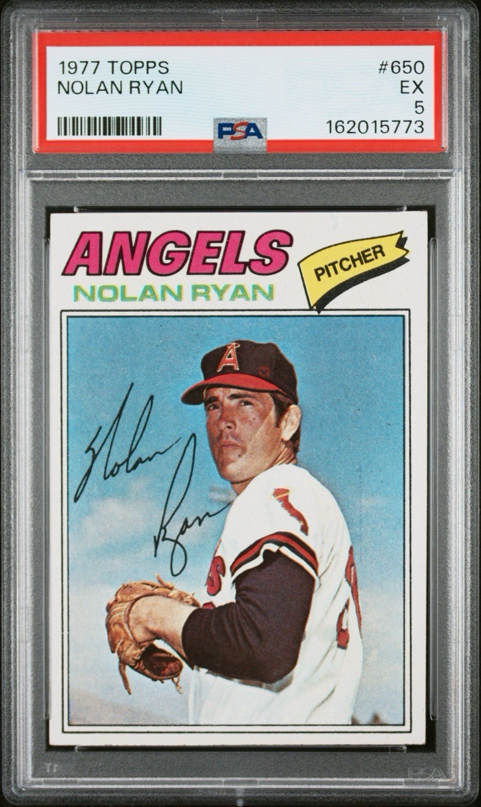 1977 Topps - Nolan Ryan #650 - PSA EX 5 !!! view 1