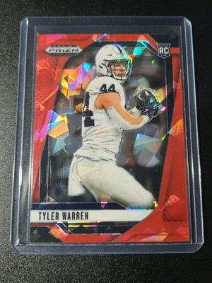Tyler Warren - Prizm Draft Picks 2025 - Colts, Penn State - Red Ice - RC