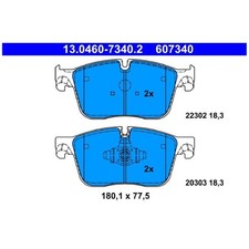 Satz Bremsbeläge Bremsklötze vorne für Jaguar F-Pace X761 XE X760 XF 2 | 2436