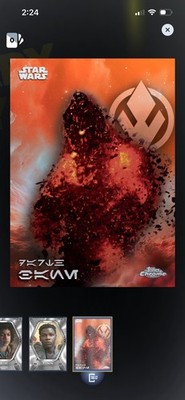 Star Wars Card Trader Chrome Aurebesh Legendary Orange 25CC Darth Bane