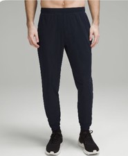 Lululemon Surge Jogger Pants 32  Navy Blue Zip Reflective Active Sz L Worn Once