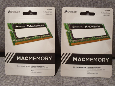NEU: Apple Macmemory CORSAIR  DDR3 Ram 2 × 4GB 1333MHz