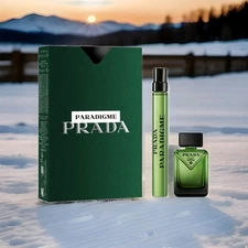 NEW IN BOX Prada Paradigme EDP Mini 7ml Eau de Parfum+ 10ml Travel Size