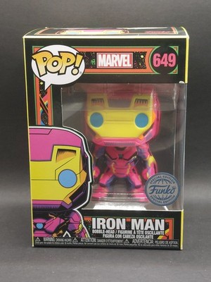 Funko POP Marvel Black Light Schwarzlicht Iron Man Tony Stark Avengers NEU OVP