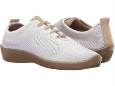 Arcopedico Women's Ls Vegan Knit Lace-Up White