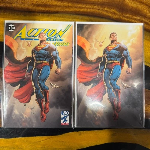 Minty Fresh Action Comics #1000 Yesteryear Comics Jason Fabok Both Covers