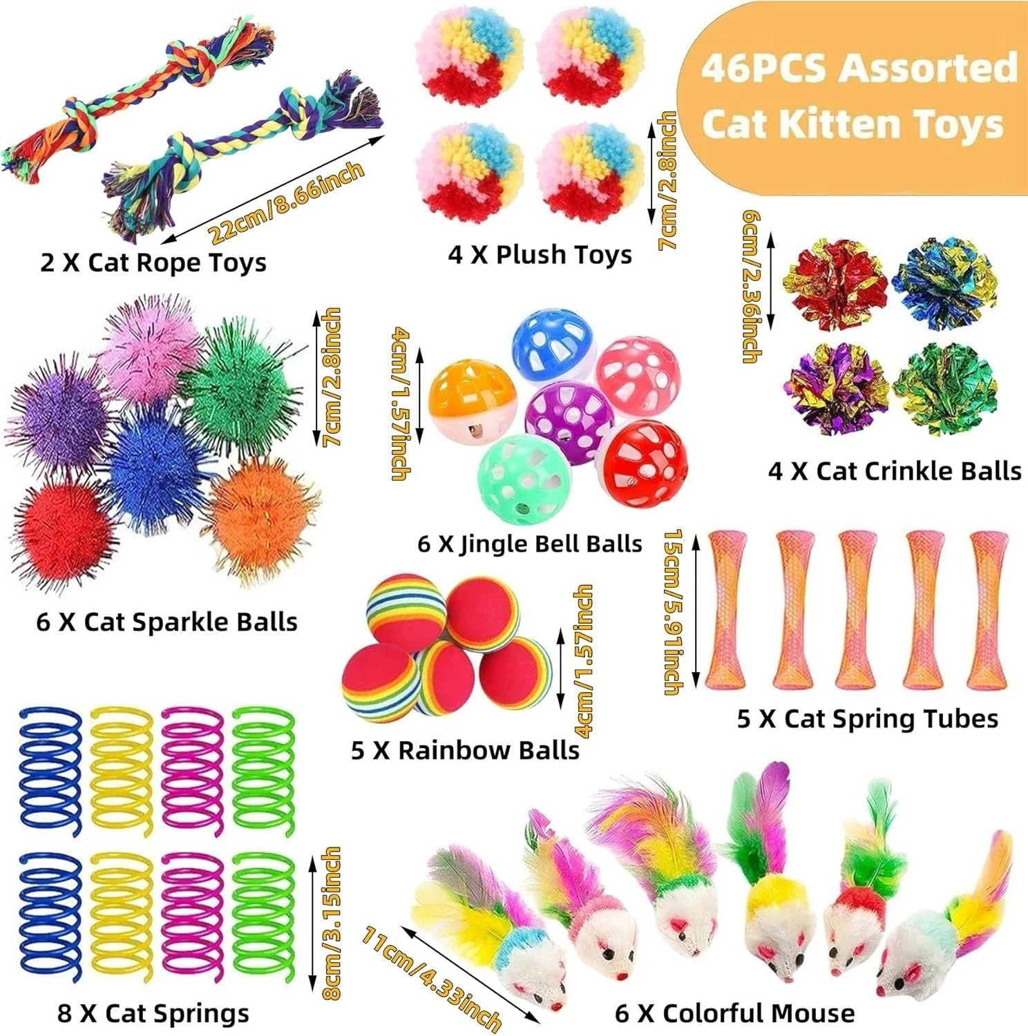 Interactive Cat Toys Just for Cats Toy Variety Pack - 46 Piece, All Breed Sizes
Opens in a new windo
