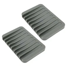 2 Pcs Silicone Paint Brush Holders with 8 Slots, Watercolor Brush Rest 