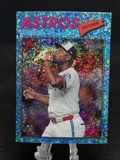 2026 Topps Heritage Chrome Light Blue Sparkle Ronel Blanco #185 Houston Astros