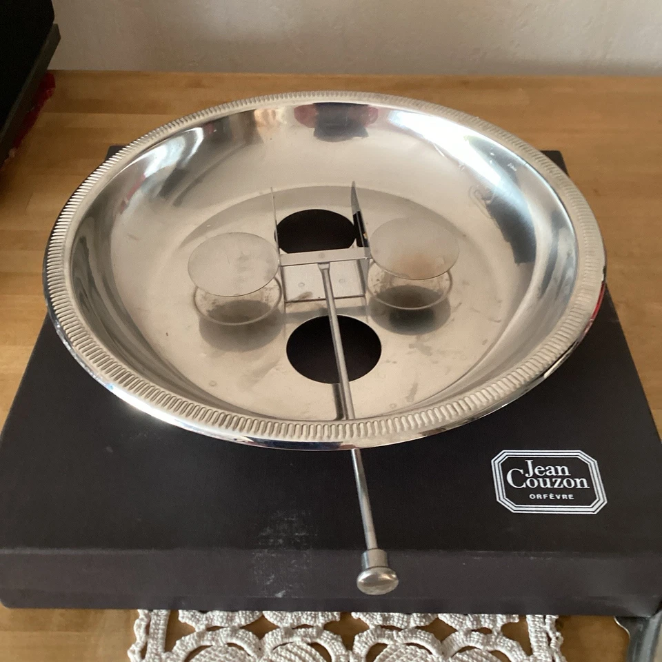 Chauffe-plat Inox Jean Couzon Dans Sa Boîte 27 Cm De Diamètre  - Photo 3/4