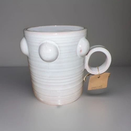 Mud Pie Top Row Beaded Coffee Mug