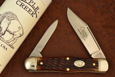 GREAT EASTERN CUTLERY CRIPPLE CREEK CHESTNUT BONE ENGINEER WHITTER KNIFE (20097)