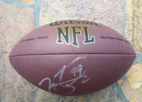 *JASON TAYLOR*SIGNED*AUTOGRAPHED*FOOTBALL*MIAMI*DOLPHINS*JETS*REDSKINS*COA* - Picture 2 of 3