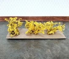 Dollhouse Yellow Forsythia Bush Flowering Shrub x3 1:12 Scale Miniature Garden