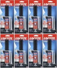 Loctite 1365868 2 Part Epoxy Instant Mix 5 Minute Syringe Adhesive -Pack of 8
