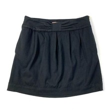 Vintage Y2K Juicy Couture Wool Blend Mini Skirt Women's Sz 4 Black