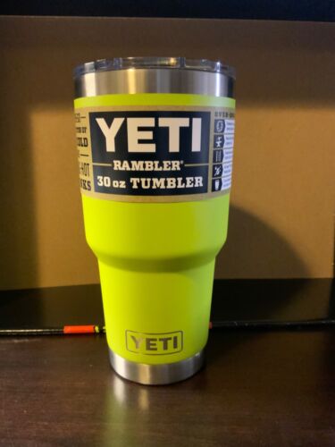YETI Rambler 30oz Tumbler with Magslider Lid - Chartreuse - BRAND NEW - IN HAND - Picture 1 of 2