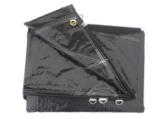 DeWitt Black Stallion Black Truck Tarp 6.0 oz. (Multiple Sizes)