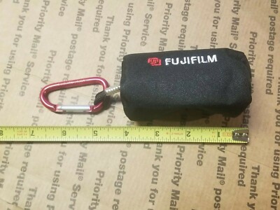 VINTAGE FUJI FILM BAG TYPE KEYCHAIN CAMERA FILM PROMO CHANGE STASH CLIP RING
