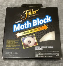 Fuller Brush Co Scented Moth Block 12oz Floral Rose Scent