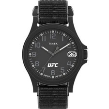 Timex Men's Watch UFC Apex Quartz Black Dial Nylon Strap TW2V90800JT