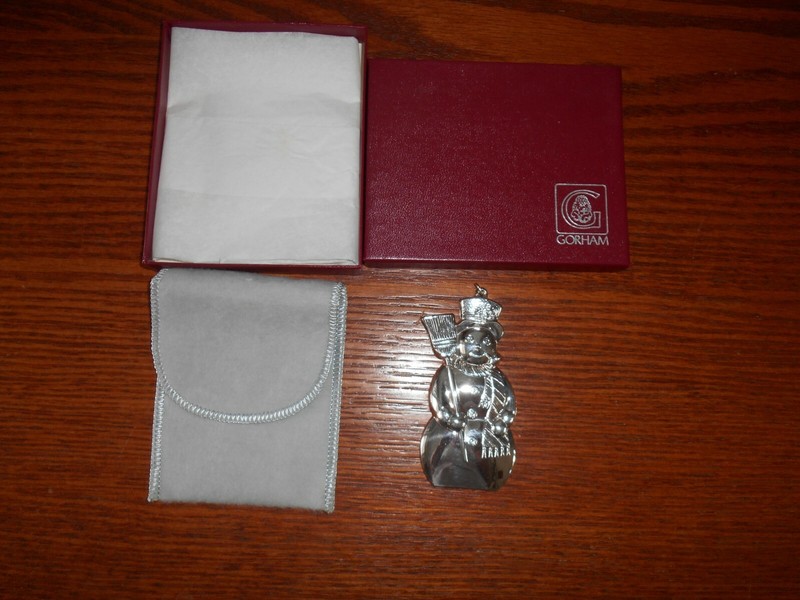 Gorham Silver Plate Christmas Ornament YC 1573