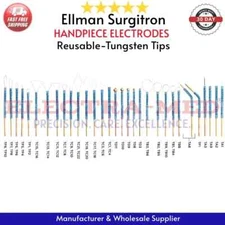 Ellman Surgitron Skin Cautery Electrodes Set 30 Pcs Reusable-Tungsten Tips